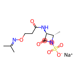 (3S,4S)-4-Methyl-2-oxo-3-[3-(1-methylethylidene)aminooxypropionylamino]azetidine-1-sulfonic acid sodium salt