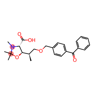 (4S,5R)-2,2,3-Trimethyl-5-[(1R)-2-(4-benzoylbenzyloxy)-1-methylethyl]-4-oxazolidinecarboxylic acid