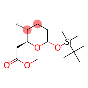 (2S,3R,6S)-3-Methyl-6-(tert-butyldimethylsilyloxy)tetrahydro-2H-pyran-2-acetic acid methyl ester