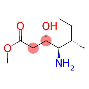 (3S,4R,5S)-5-Methyl-4-amino-3-hydroxyheptanoic acid methyl ester