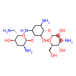 (2S,3R,4R,5S,6R)-4-AMINO-2-[(1S,3R)-4,6-DIAMINO-3-((2S,3S,5R,6S)-3-AMINO-6-AMINOMETHYL-5-HYDROXY-TETRAHYDRO-PYRAN-2-YLOXY)-2-HYDROXY-CYCLOHEXYLOXY]-6-HYDROXYMETHYL-TETRAHYDRO-PYRAN-3,5-DIOL