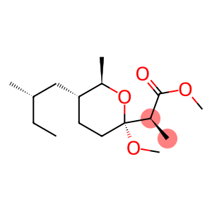 (S)-2-[[(2R,5R,6R)-2-Methoxy-6-methyl-5-[(S)-2-methylbutyl]tetrahydro-2H-pyran]-2-yl]propionic acid methyl ester