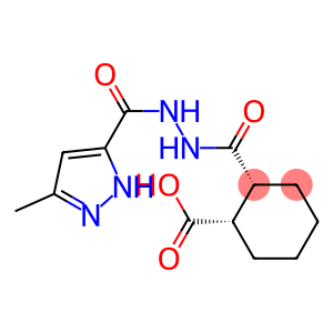 (1S,2R)-2-((2-[(3-METHYL-1H-PYRAZOL-5-YL)CARBONYL]HYDRAZINO)CARBONYL)CYCLOHEXANECARBOXYLIC ACID