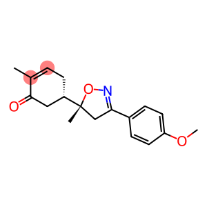 (5S)-5-[(5R)-3-(4-METHOXYPHENYL)-5-METHYL-4,5-DIHYDROISOXAZOL-5-YL]-2-METHYLCYCLOHEX-2-EN-1-ONE