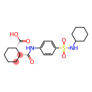 (1S,2R)-2-({4-[(cyclohexylamino)sulfonyl]anilino}carbonyl)cyclohexanecarboxylic acid