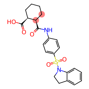 (1S,2R)-2-{[4-(2,3-dihydro-1H-indol-1-ylsulfonyl)anilino]carbonyl}cyclohexanecarboxylic acid