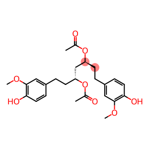 4,4'-[(3S,5R)-3,5-Diacetoxyheptane-1,7-diyl]bis(2-methoxyphenol)