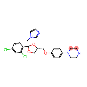 1-[4-[[(2S,4R)-2-(2,4-Dichlorophenyl)-2-(1H-imidazole-1-ylmethyl)-1,3-dioxolane-4-yl]methoxy]phenyl]piperazine