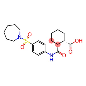 (1S,2R)-2-{[4-(1-azepanylsulfonyl)anilino]carbonyl}cyclohexanecarboxylic acid