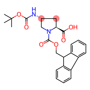 (2S,4R)-4-Aminopyrrolidine-2-carboxylic acid, 4-BOC, N1-FMOC protected