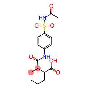 (1S,2R)-2-[((4-[(ACETYLAMINO)SULFONYL]PHENYL)AMINO)CARBONYL]CYCLOHEXANECARBOXYLIC ACID