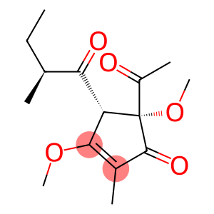 (4S,5R)-5-Acetyl-3,5-dimethoxy-2-methyl-4-[(2S)-2-methylbutanoyl]-2-cyclopenten-1-one