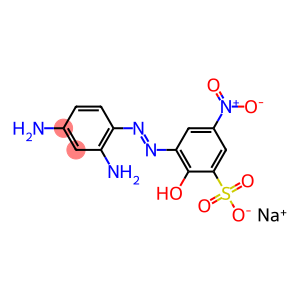 Sodium salt of 4-(2-hydroxy-5-nitro-3-sulfophenylazo)-m-phenylenediamine