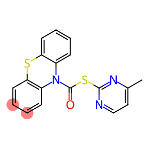 S-(4-methyl-2-pyrimidinyl) 10H-phenothiazine-10-carbothioate