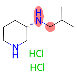 (3S)-3-[(2-Methylprop-1-yl)amino]piperidine dihydrochloride, (3S)-N-(2-Methylprop-1-yl)piperidin-3-amine dihydrochloride, (3S)-N-Isobutylpiperidin-3-amine dihydrochloride