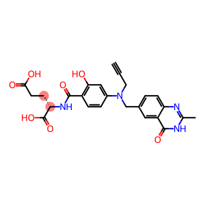 (2S)-2-[2-Hydroxy-4-[N-[(3,4-dihydro-2-methyl-4-oxoquinazolin)-6-ylmethyl]-N-(2-propynyl)amino]benzoylamino]glutaric acid