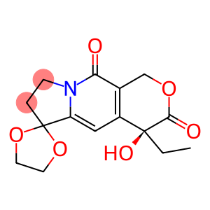 (4S)-4-Hydroxy-4-ethyl-6,6-[ethylenebis(oxy)]-7,8-dihydro-1H-pyrano[3,4-f]indolizine-3,10(4H,6H)-dione