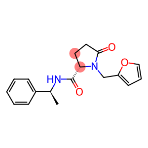 (2S)-1-(2-furylmethyl)-5-oxo-N-[(1S)-1-phenylethyl]tetrahydro-1H-pyrrole-2-carboxamide