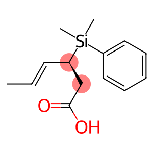 (3S,4E)-3-[Dimethyl(phenyl)silyl]-4-hexenoic acid