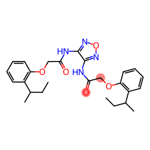 2-[2-(sec-butyl)phenoxy]-N-[4-({2-[2-(sec-butyl)phenoxy]acetyl}amino)-1,2,5-oxadiazol-3-yl]acetamide