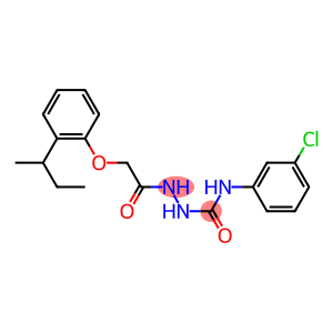 2-{2-[2-(sec-butyl)phenoxy]acetyl}-N-(3-chlorophenyl)-1-hydrazinecarboxamide