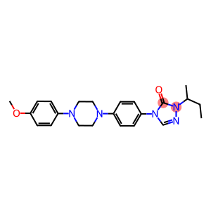 2-sec-butyl-4-{4-[4-(4-methoxyphenyl)piperazin-1-yl]phenyl}-2,4-dihydro-3H-1,2,4-triazol-3-one