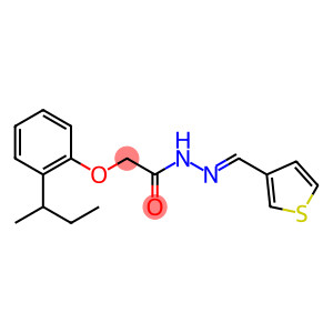 2-[2-(sec-butyl)phenoxy]-N'-[(E)-3-thienylmethylidene]acetohydrazide