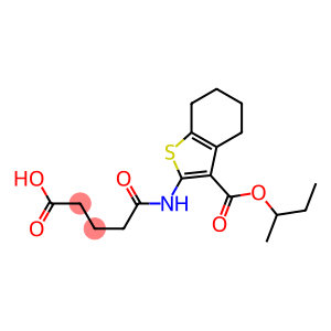 5-{[3-(sec-butoxycarbonyl)-4,5,6,7-tetrahydro-1-benzothien-2-yl]amino}-5-oxopentanoic acid