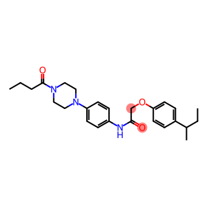 2-(4-sec-butylphenoxy)-N-[4-(4-butyryl-1-piperazinyl)phenyl]acetamide