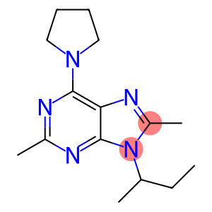 9-SEC-BUTYL-2,8-DIMETHYL-6-(PYRROLIDIN-1-YL)-9H-PURINE