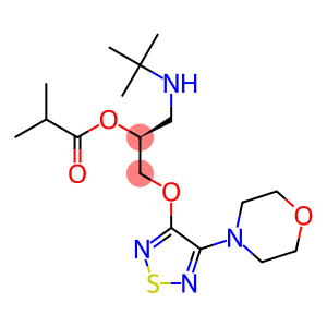 (S)-1-[(1,1-Dimethylethyl)amino]-3-[[4-(morpholin-4-yl)-1,2,5-thiadiazol-3-yl]oxy]-2-propanol isobutyrate