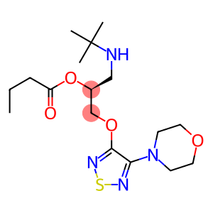 (S)-1-[(1,1-Dimethylethyl)amino]-3-[[4-(morpholin-4-yl)-1,2,5-thiadiazol-3-yl]oxy]-2-propanol butyrate