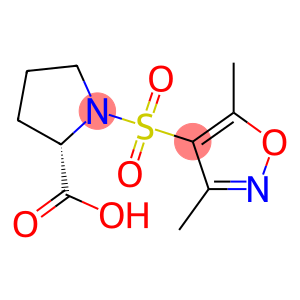 (2S)-1-[(3,5-dimethylisoxazol-4-yl)sulfonyl]pyrrolidine-2-carboxylic acid