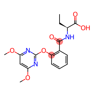 (2S)-2-[2-[(4,6-DIMETHOXYPYRIMIDIN-2-YL)OXY]BENZAMIDO]BUTANOIC ACID