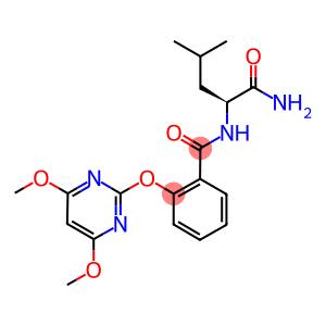 (2S)-2-[2-[(4,6-DIMETHOXYPYRIMIDIN-2-YL)OXY]BENZAMIDO]-4-METHYLVALERAMIDE