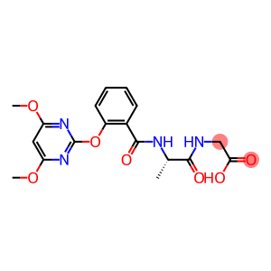 [(2S)-2-[2-[(4,6-DIMETHOXYPYRIMIDIN-2-YL)OXY]BENZAMIDO]PROPIONAMIDO]ACETIC ACID