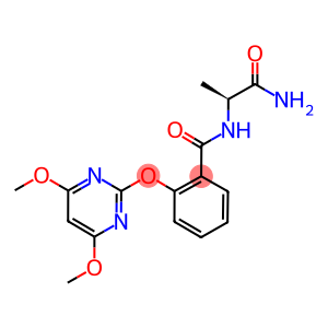 (2S)-2-[2-[(4,6-DIMETHOXYPYRIMIDIN-2-YL)OXY]BENZAMIDO]PROPIONAMIDE