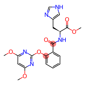 (2S)-2-[2-[(4,6-DIMETHOXYPYRIMIDIN-2-YL)OXY]BENZAMIDO]-3-(1H-IMIDAZOL-4-YL)PROPANOIC ACID, METHYL ESTER