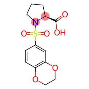 (2S)-1-(2,3-dihydro-1,4-benzodioxin-6-ylsulfonyl)pyrrolidine-2-carboxylic acid