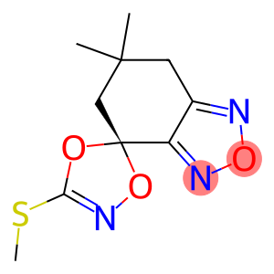 (4S)-6,7-Dihydro-6,6-dimethyl-3'-(methylthio)spiro[2,1,3-benzoxadiazole-4(5H),5'-[1,4,2]dioxazole]