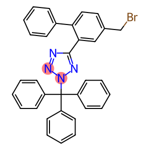 2-TRIPHENYLMETHYL-5-(4-BROMOMETHYL -1,1-BIPHENYL-2 YL) TETRAZOLE