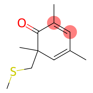 2,4,6-Trimethyl-6-[methylthiomethyl]-2,4-cyclohexadien-1-one