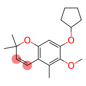 2,2,5-Trimethyl-6-methoxy-7-(cyclopentyloxy)-2H-1-benzopyran