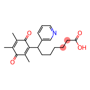 7-(2,4,5-Trimethyl-3,6-dioxo-1,4-cyclohexadienyl)-7-(3-pyridinyl)heptanoic acid