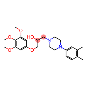 1-(3,4,5-Trimethoxyphenoxy)-3-[4-(3,4-dimethylphenyl)-1-piperazinyl]-2-propanol