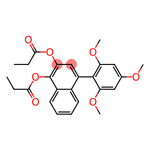 4-(2,4,6-Trimethoxyphenyl)naphthalene-1,2-diol dipropanoate