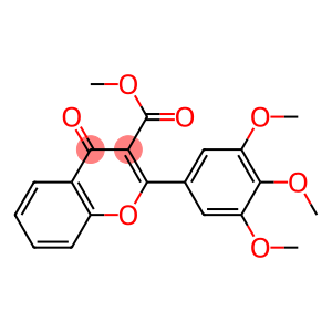 2-[3,4,5-Trimethoxyphenyl]-4-oxo-4H-1-benzopyran-3-carboxylic acid methyl ester