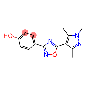 4-[5-(1,3,5-trimethyl-1H-pyrazol-4-yl)-1,2,4-oxadiazol-3-yl]phenol