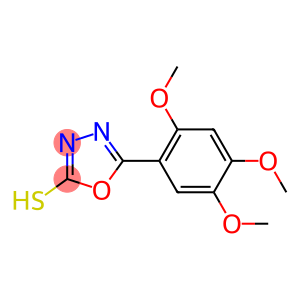 5-(2,4,5-trimethoxyphenyl)-1,3,4-oxadiazole-2-thiol