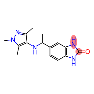 5-{1-[(1,3,5-trimethyl-1H-pyrazol-4-yl)amino]ethyl}-2,3-dihydro-1H-1,3-benzodiazol-2-one